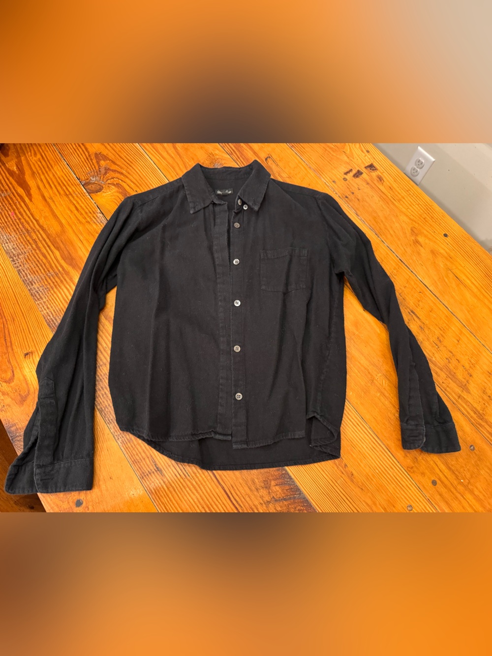 Steven Alan Black Collared Button Shirt